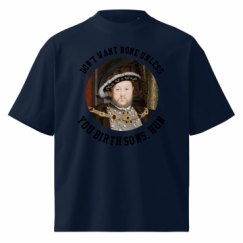 Unisex Organic Oversized High Neck T-Shirt