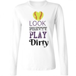 Ladies Relaxed Fit Basic Long Sleeve Tee