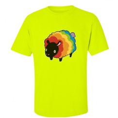 Unisex Ultra Cotton Safety Neon Crewneck Tee