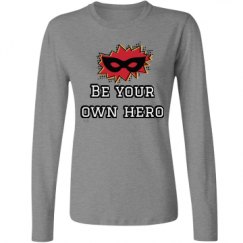 Ladies Relaxed Fit Basic Long Sleeve Tee