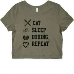 Ladies Slim Fit Crop Top Tee