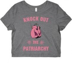 Ladies Slim Fit Crop Top Tee