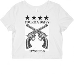 Ladies Slim Fit Crop Top Tee