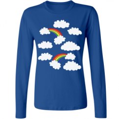 Ladies Relaxed Fit Basic Long Sleeve Tee