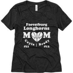 Ladies Relaxed Fit Super Soft Triblend V-Neck Tee