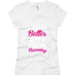 Ladies Slim Fit Basic Promo Jersey Tee