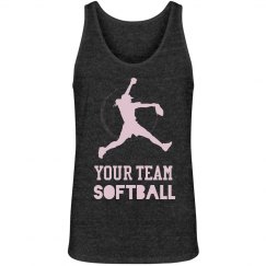 Custom Team Name Softball Unisex Tank Top