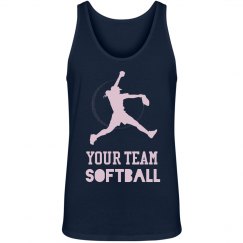 Custom Team Name Softball Unisex Tank Top