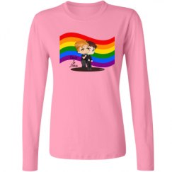 Ladies Relaxed Fit Basic Long Sleeve Tee