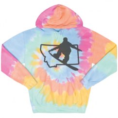 Unisex Tie-Dye Fleece Hoodie