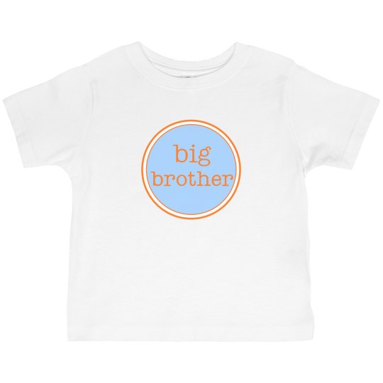 Big Brother Tshirt Blue Orange