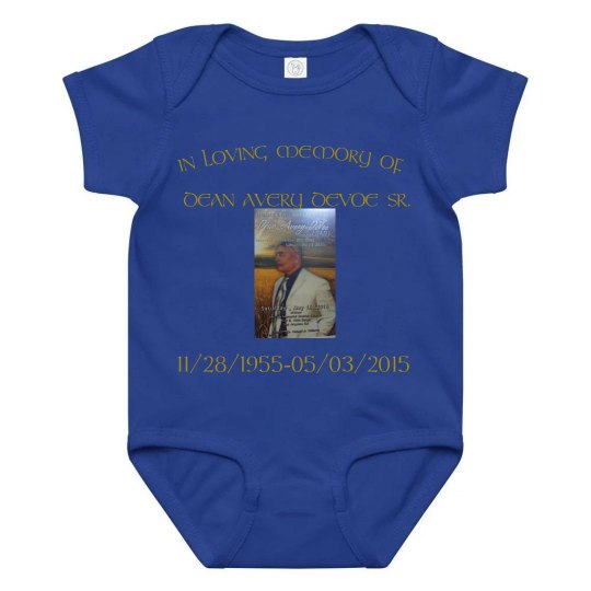 big dean memorial onesie