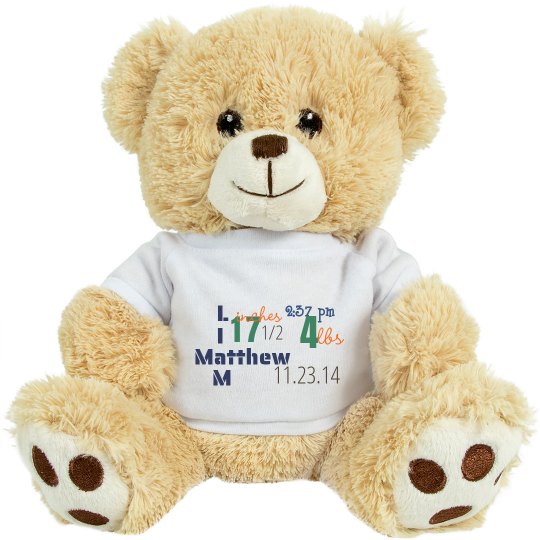 Birth Announcement Plush