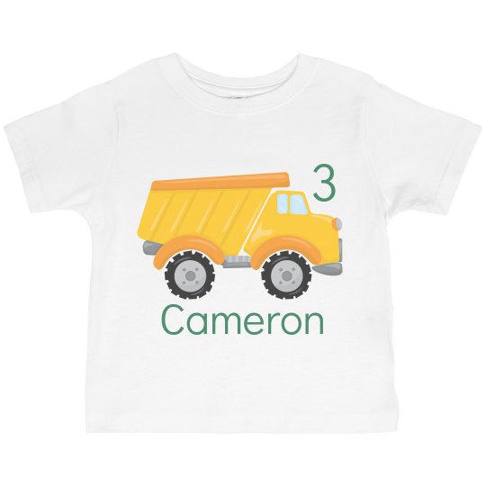 Birthday Boy Dump Truck