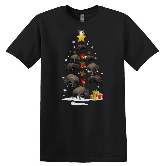 Bison Lover Cool Bison Christmas Tree Bison Lovers