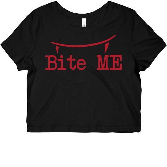 Bite me crop top