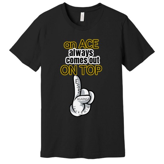 Black and gold Ace Tshirt Black and gold Ace Tshirt