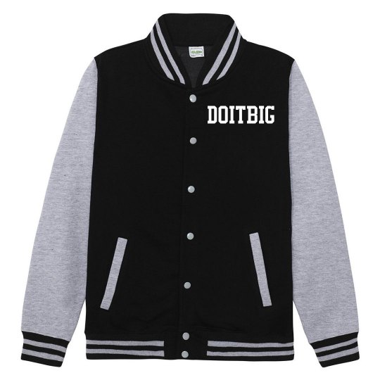 Black and grey Customized Jacket  