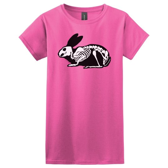 Black and White Skeleton Rabbit