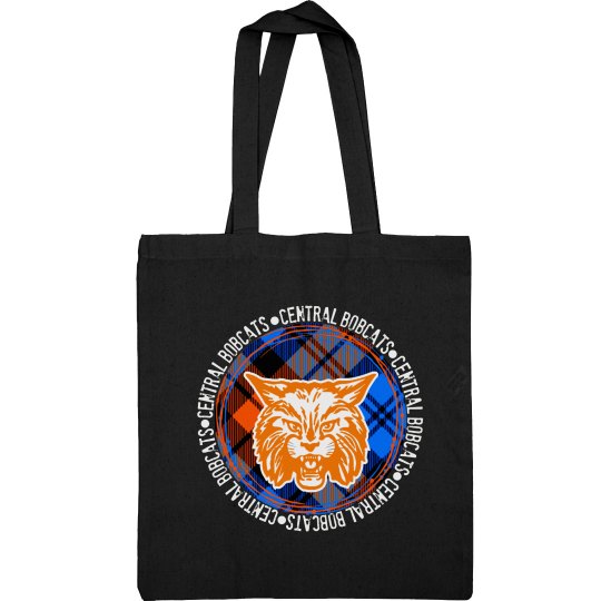 Black Canvas Tote Bag