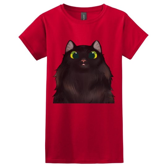 Black Cat with Green Eyes