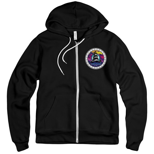Black LIIFE Zip up Circle Logo Black LIIFE Zip up Circle Logo