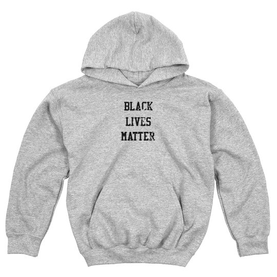 Black Lives Matter Front & Back Design Youth Sweatshirt