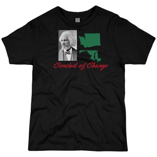 Black Tee W/Frederick Douglas graphic 