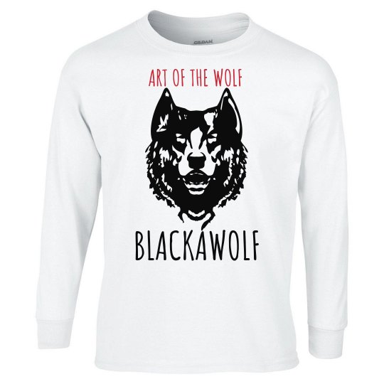 BLACKAWOLF WHT LONG SLEEVE BLACKAWOLF WHT LONG SLEEVE