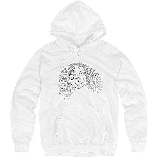 BLK FACE OUTLINE HOODIE (OTHER COLORS) BLK FACE OUTLINE HOODIE (OTHER COLORS)