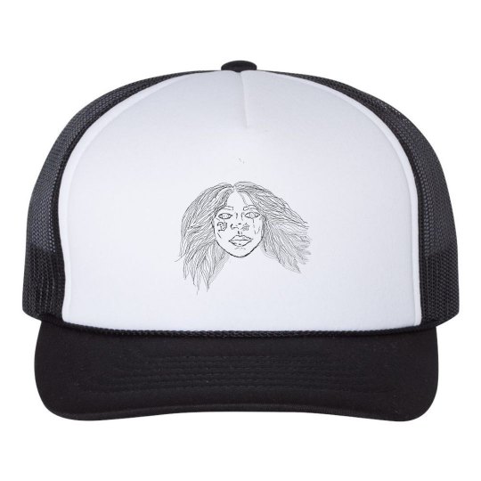 BLK FACE OUTLINE TRUCKER BLK FACE OUTLINE TRUCKER