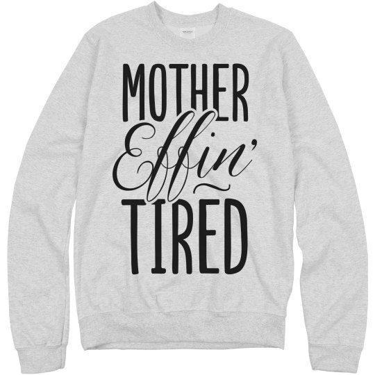 (Blk logo)  effin' tired