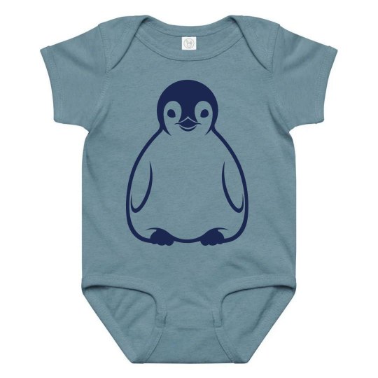 Blue Baby Penguin Onesie Blue Baby Penguin Onesie
