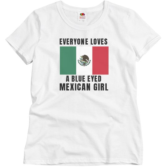 Blue eyed Mexican girl