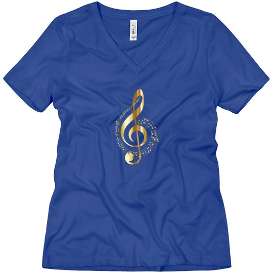 Blue music notes top