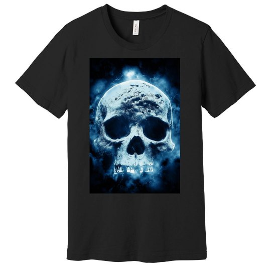 Blue must skull