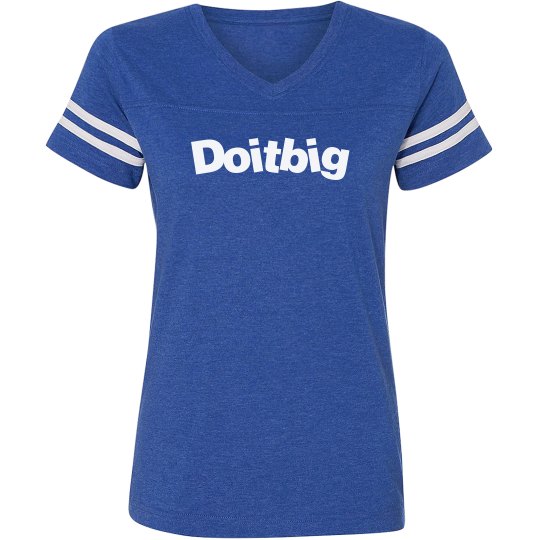 Blue sports custom T-shirt/w