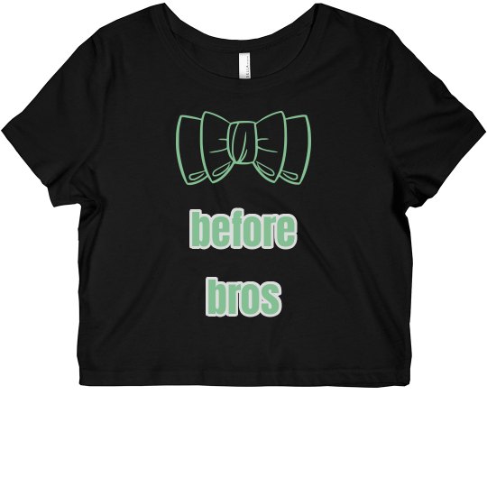 Bows Before Bros Crop Top