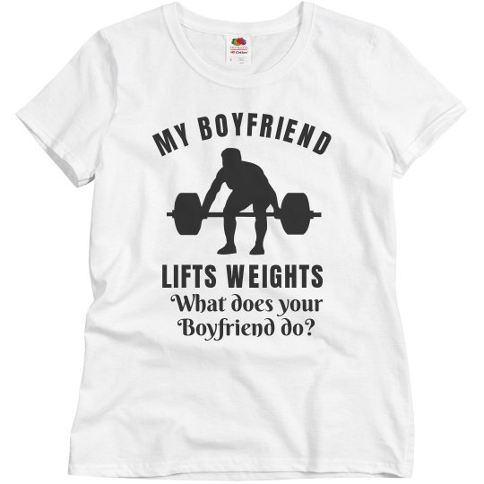 Boyfriend lifts weights Boyfriend lifts weights