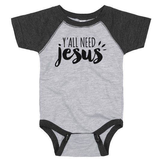 Boys Y'all Need Jesus Bodysuit 