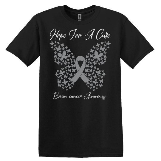 Brain Cancer Hope For A Cure  Butterfly Gift  Brain can