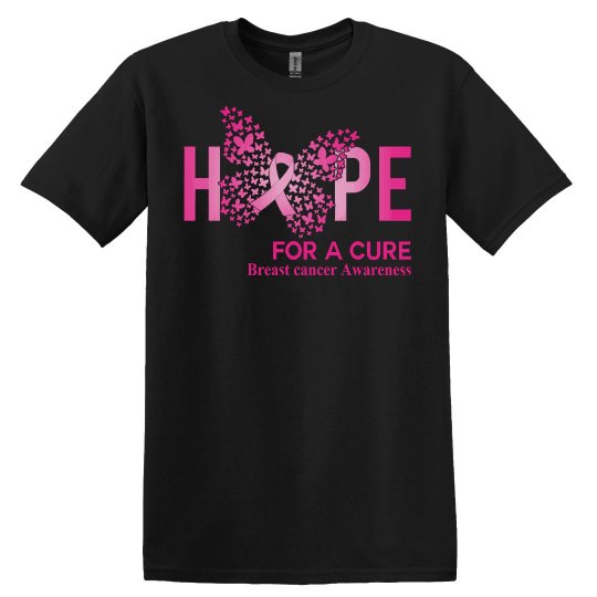 Breast Cancer Hope For A Cure Butterfly Gift Breast can