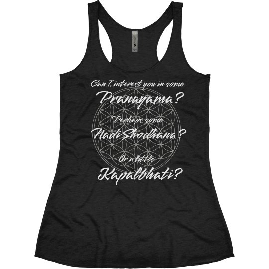 Breathe With Me (white on black)