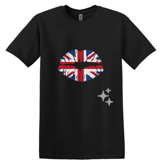 British flag kiss tshirt