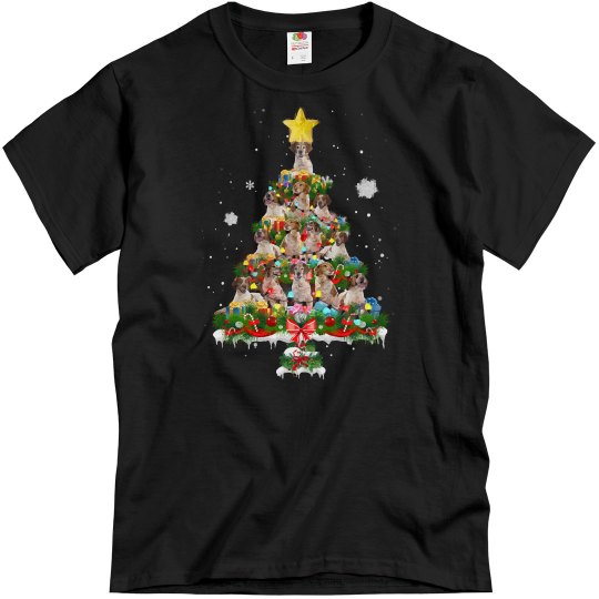 Brittany Spaniel Dog Cute Brittany Christmas Tree Dog L