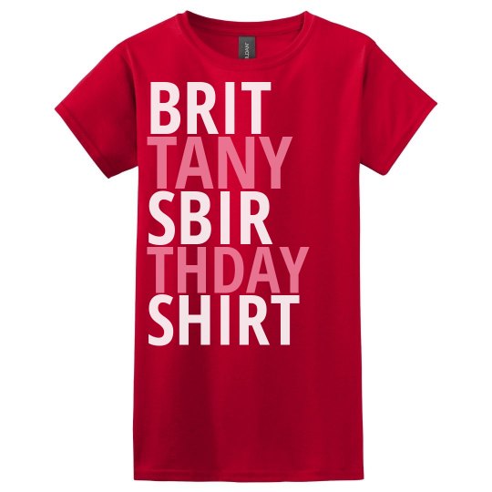 Brittany's birthday shirt