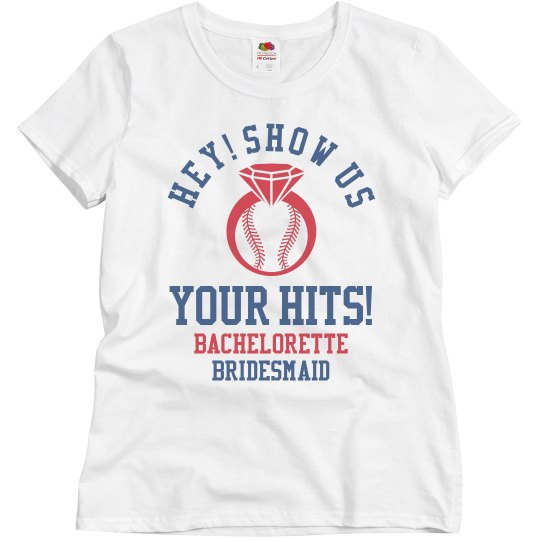 Budget Priced Baseball Bachelorette Bridesmaids Shirts