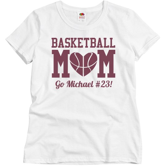 Budget Priced Basketball Mom Shirt With Custom Number Budget Priced Basketball Mom Shirt With Custom Number