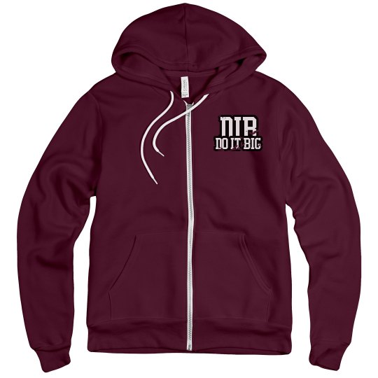 Burgundy designers hoodie 