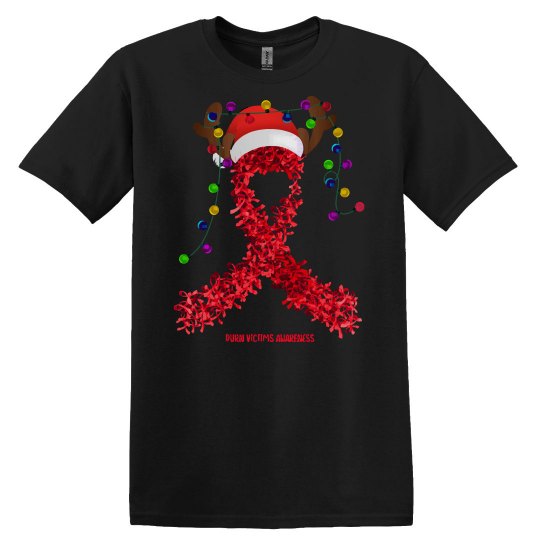 Burn Victims Fighter Burn Victims Awareness - ribbon sa